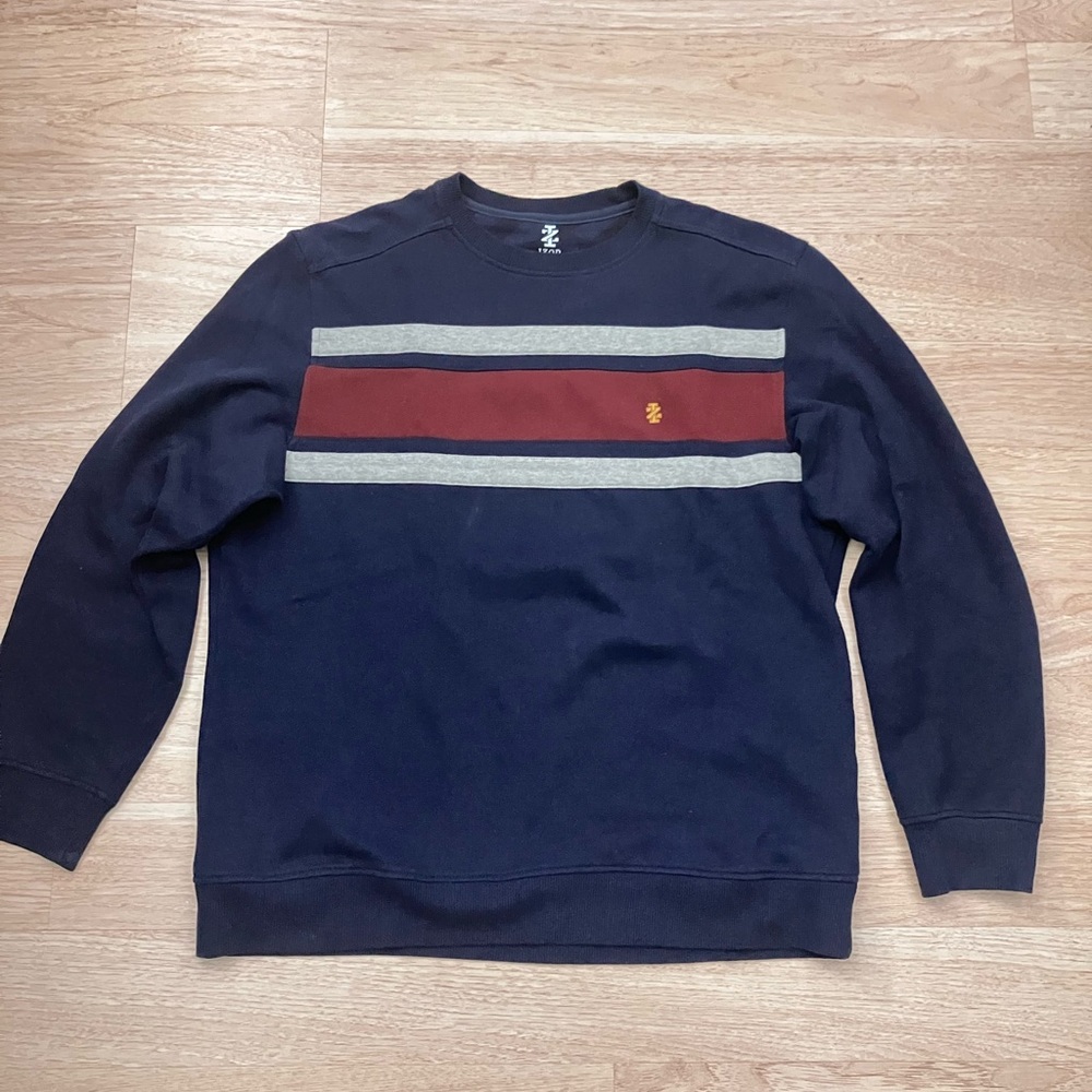IZOD Crew Neck Navy Sweatshirt